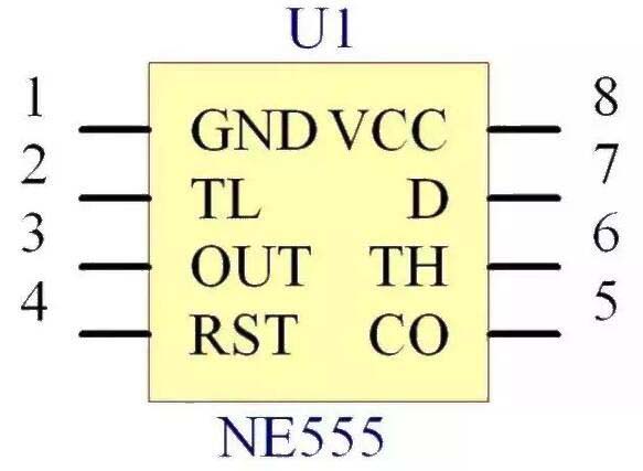 555 timer pin diagram and pin function description