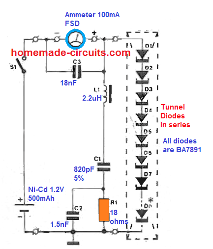 Using tunnel diodes to generate electricity from heat