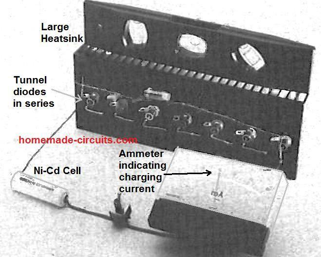 Solar thermal power conversion using tunnel diode application circuit