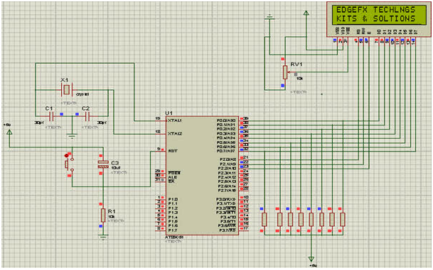 Tutorial on using 8051 microcontroller to display content on LCD screen