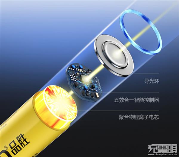 颠覆传统:品胜推出1.5V可充电AA 5号锂电池