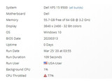 <font color='red'>戴尔</font>顶配版XPS 15 9500曝光:i9-10980HK+64GB内存
