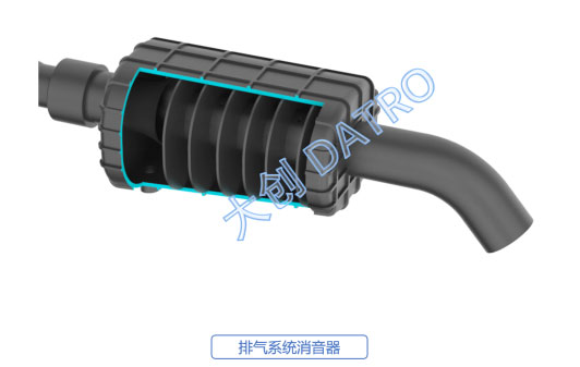 聚氯乙烯管与汽车消音器震动有响声