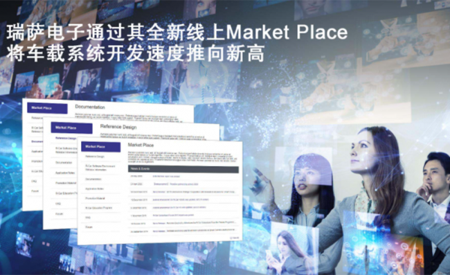 瑞萨电子为其R-Car SoC推出线上Market Place,将车载系统开发速度推向新高