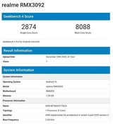 Realme 8跑分解密:搭载联发科天玑720 <font color='red'>SoC</font>,8GB内存