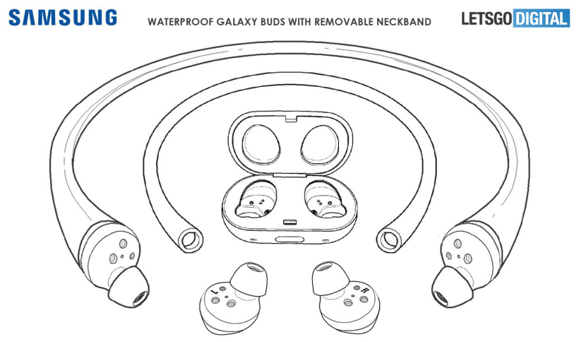 三星公布新专利，一条管子可让Galaxy Buds耳机在水下用