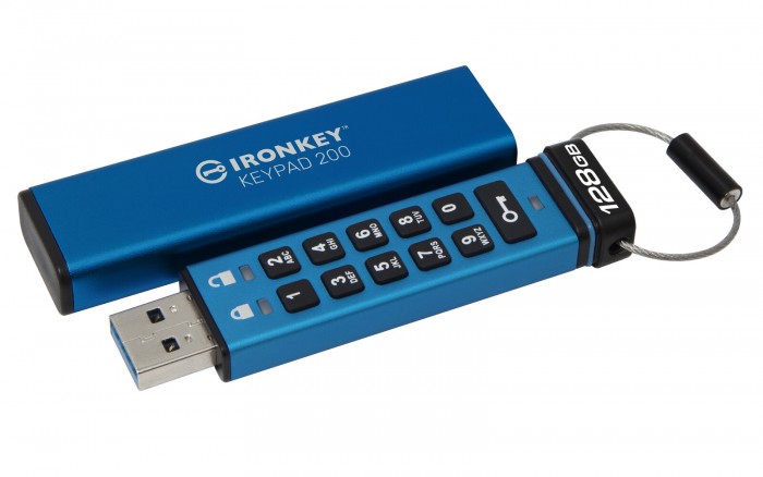 金士顿发布基于硬件加密的IronKey Keypad 200 USB闪存驱动器