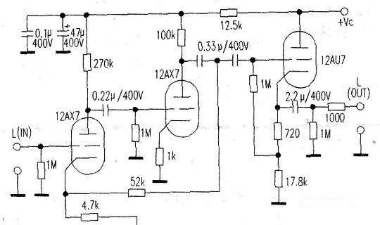 Improved Marantz 7-tube preamplifier