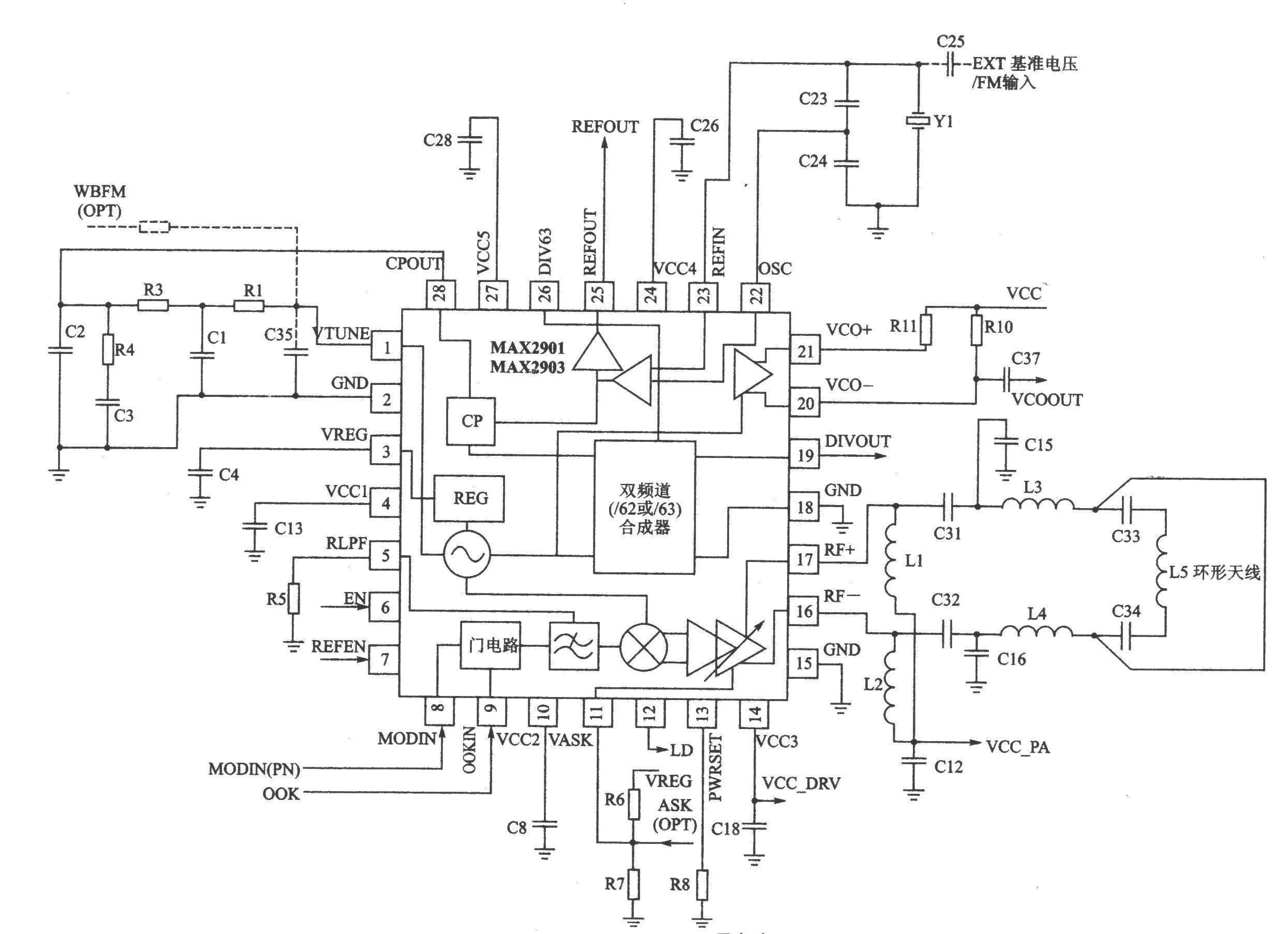 MAX2900/2901/2902 BPSK/ASK/OOK 915/868 MHz Transmitters