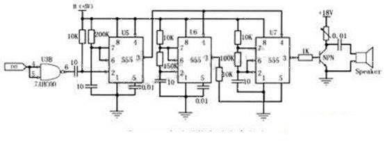 555定時(shí)器構(gòu)成的發(fā)聲電路