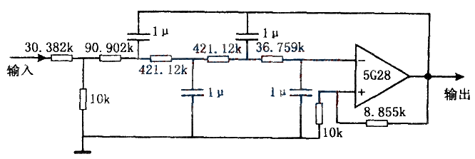 5G28運放內(nèi)部電路圖5G28 AMPLIFIER