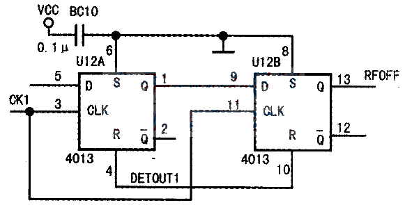 Ultrasonic electronic guide circuit Ultrasonic detector