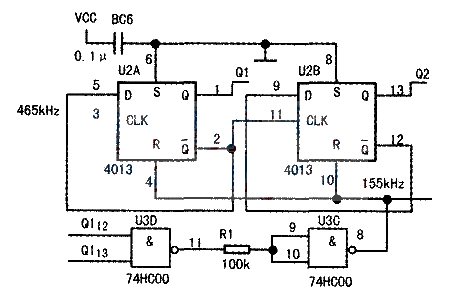 Ultrasonic electronic guide circuit Ultrasonic detector