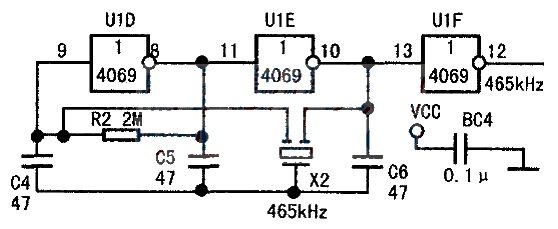 Ultrasonic electronic guide circuit Ultrasonic detector