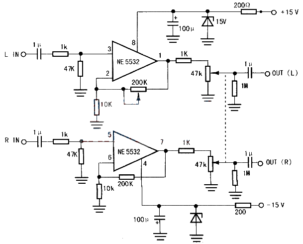 Design and production of NE5532+TDA1521 amplifier