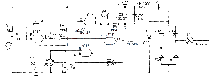 聲光控制延時開關電路的改進