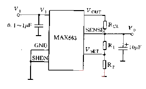 MAX663系列<strong>输出电压</strong>的设定方法电路有<strong>过流保护电路</strong>图.gif