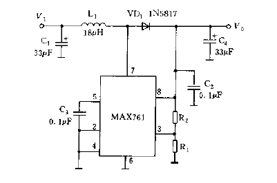 采用<strong>MAX761</strong>构成的新型<strong>开关电源电路图</strong>.gif