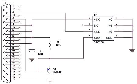 一款24XX讀寫器原理電路圖