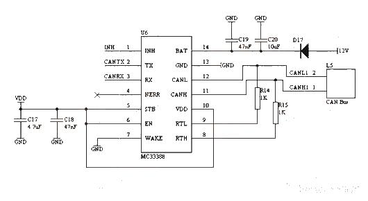 基于MC33388的接口電路