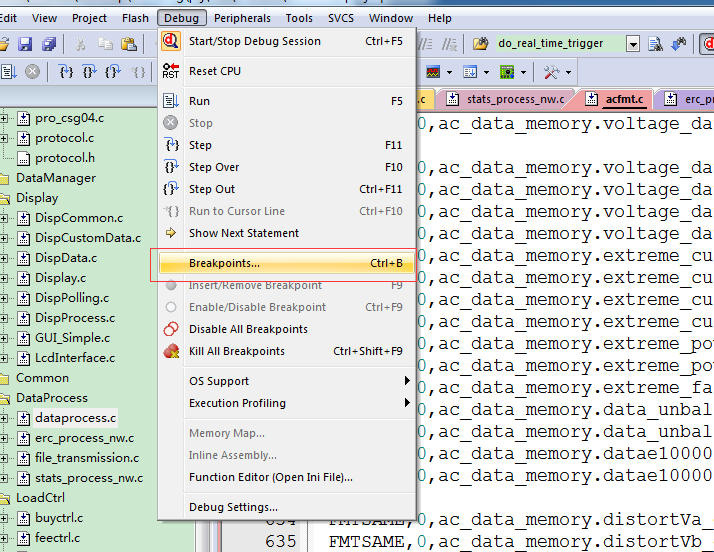 breakpoints