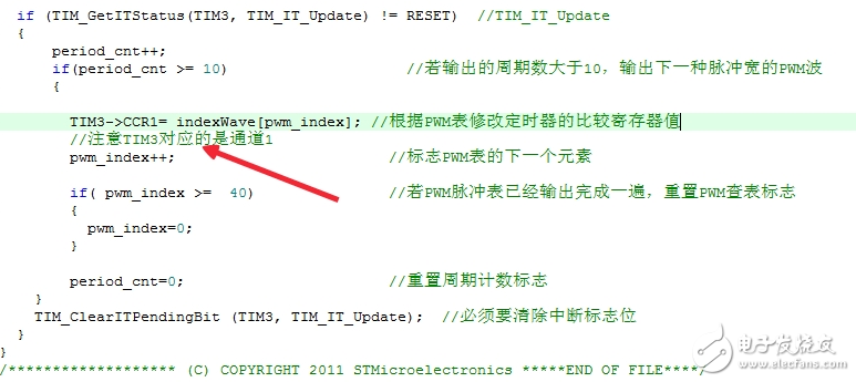 基于stm32的pwm呼吸燈