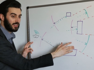 Alex Bowen explains echolocation technology