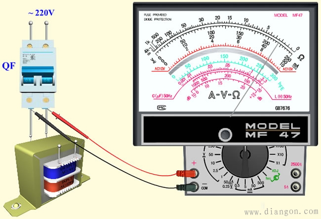 如何用指针式万用表测量交流电压